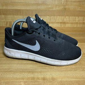 Nike Free RN GS Womens Running Shoes Black Sz 7.5